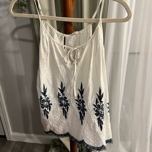 White Tank Top Blouse